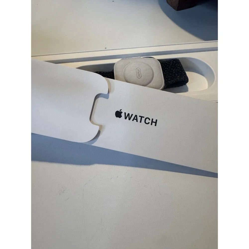 Apple Watch Bundle Series‎ 7 41mm Graphite Stainless Steel GPS USB charger